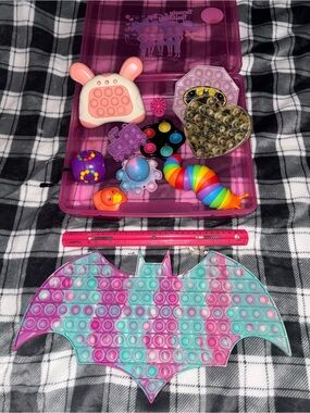 Multiples Rainbow and Pink Sensory Fidget Toy Set